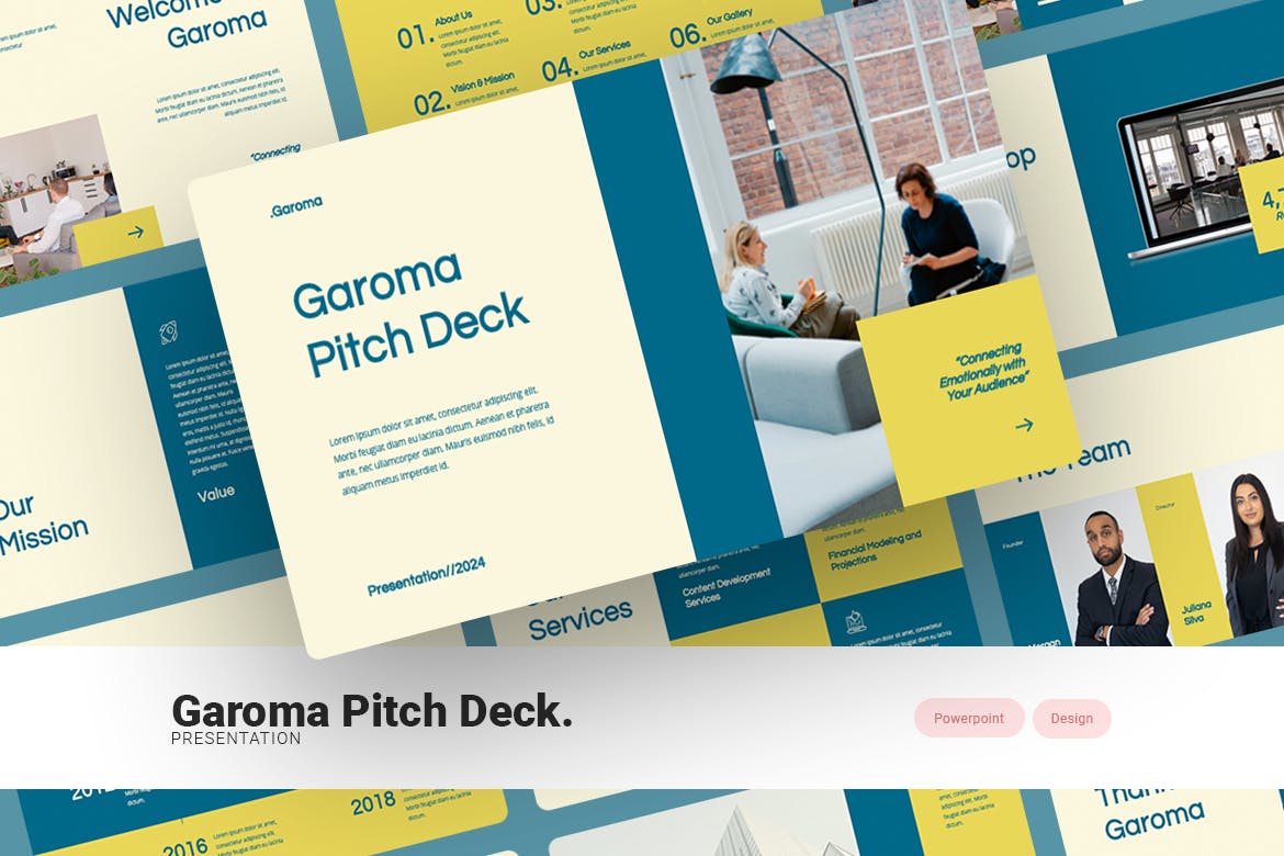 Garoma - Pitch Deck PowerPoint Template