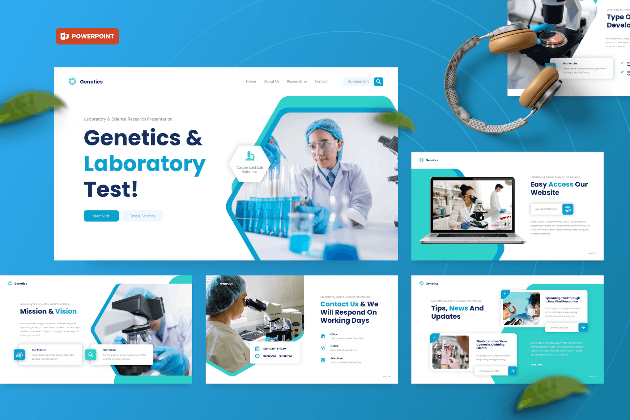 Genetics Laboratory Science Research PowerPoint