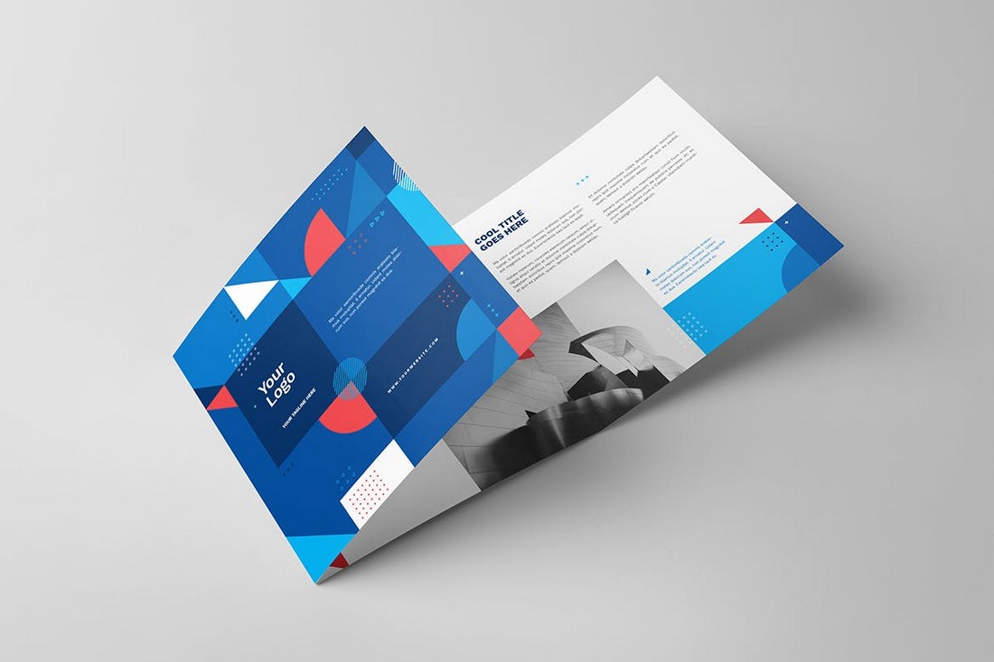 geometric brochure template