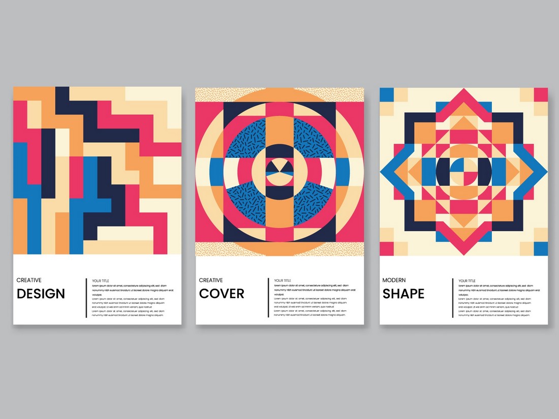 geometric brochure