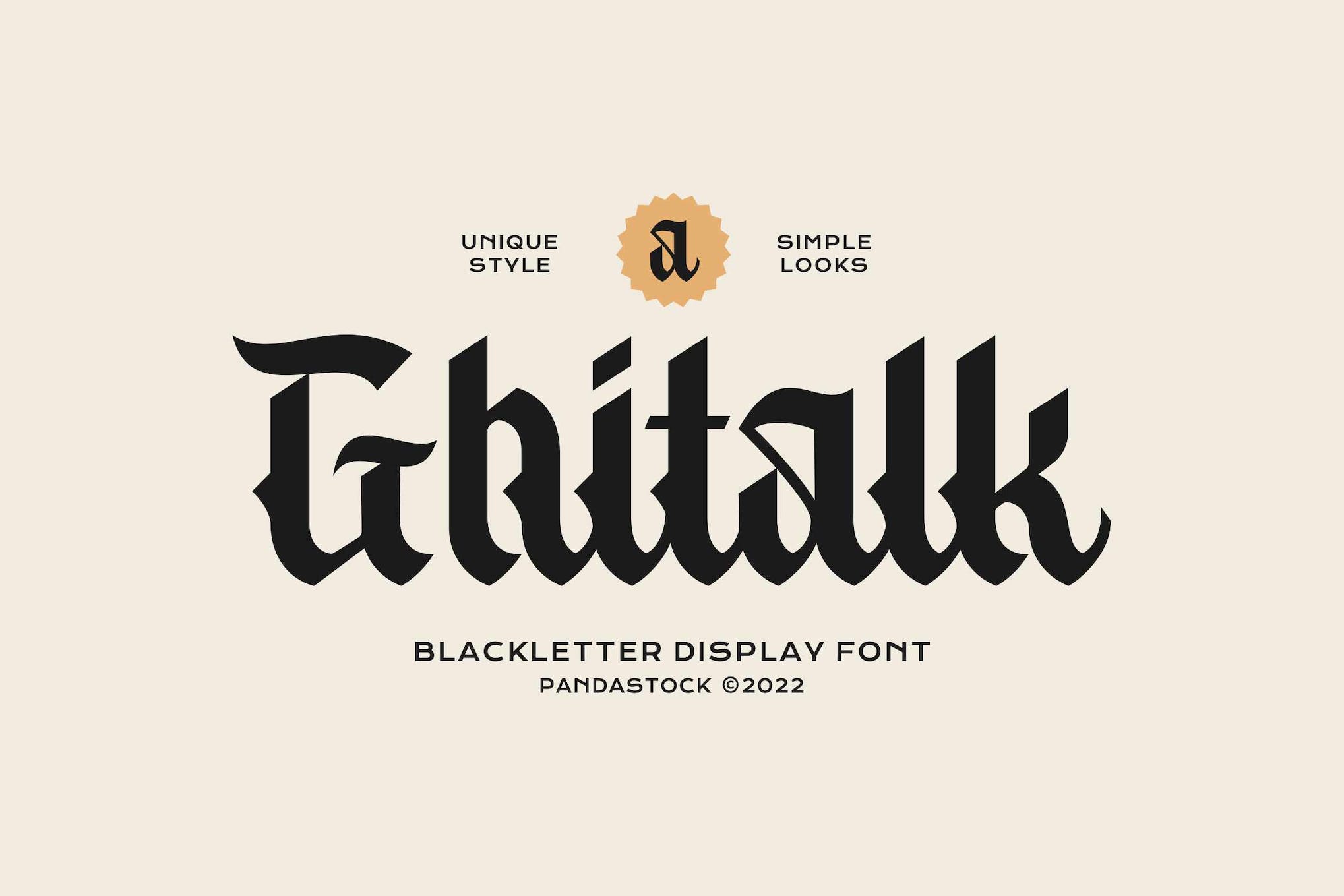 Ghitalk Blackletter Script