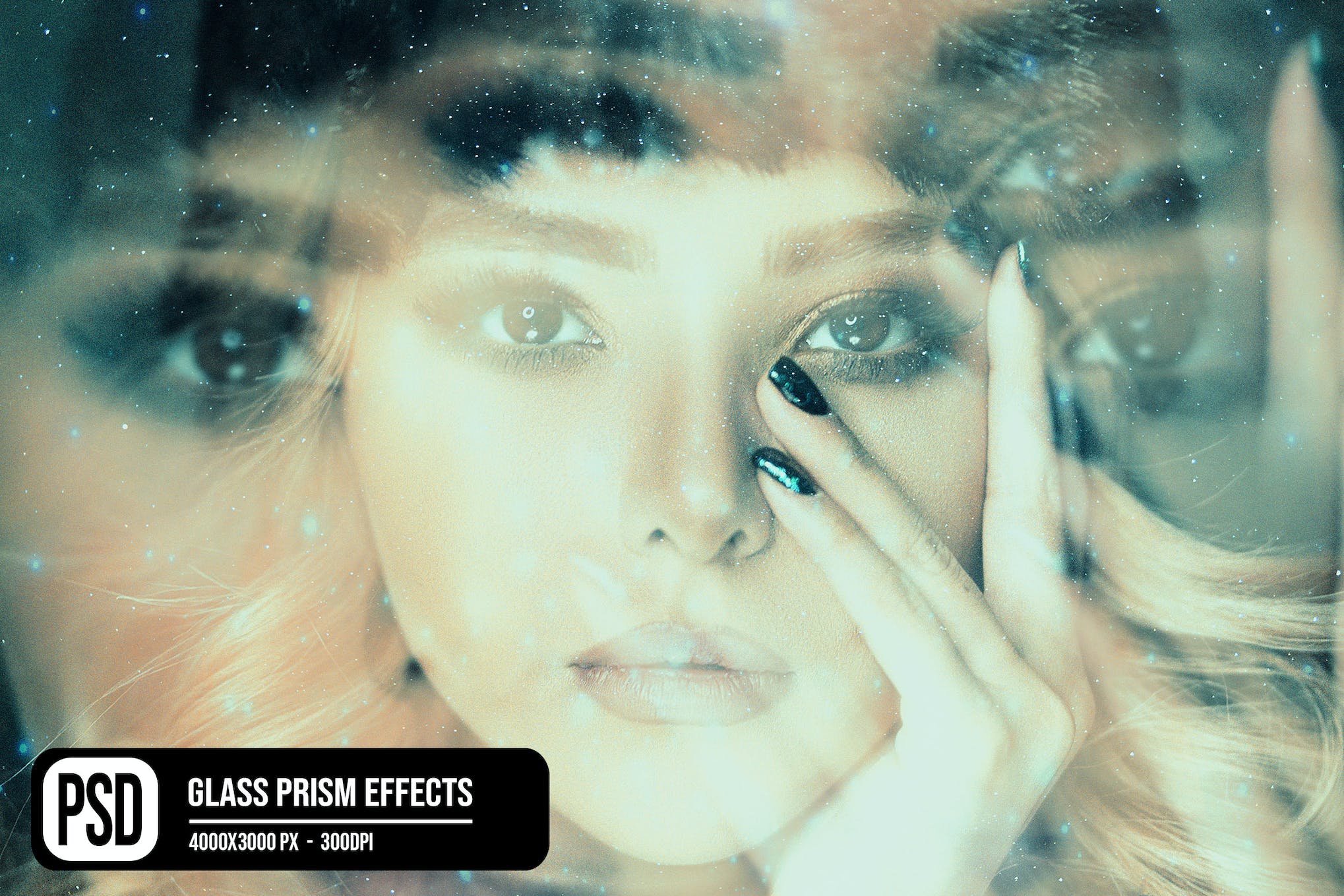 Glass Prism Photo Effects PSD