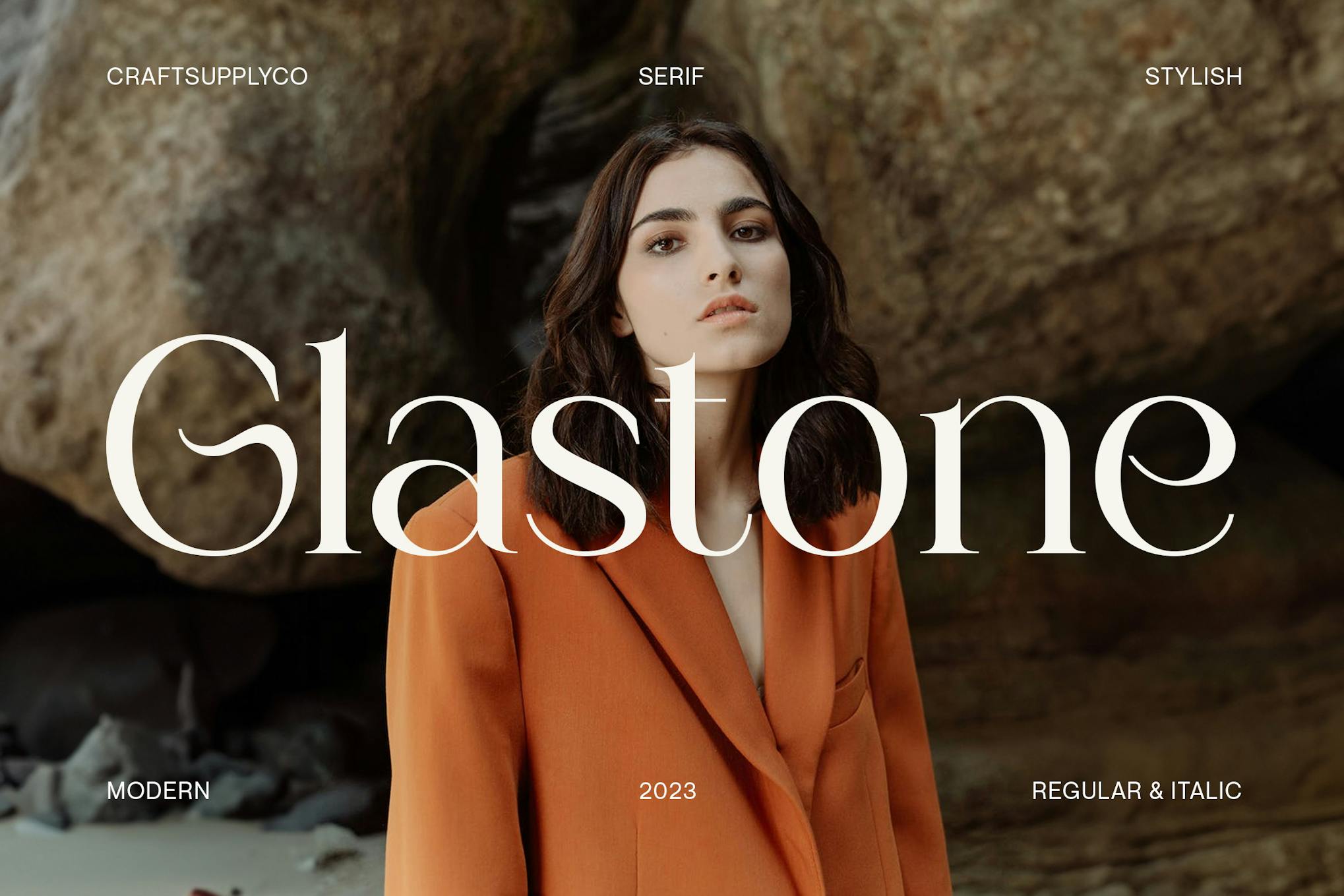 Glastone Modern Serif Typeface