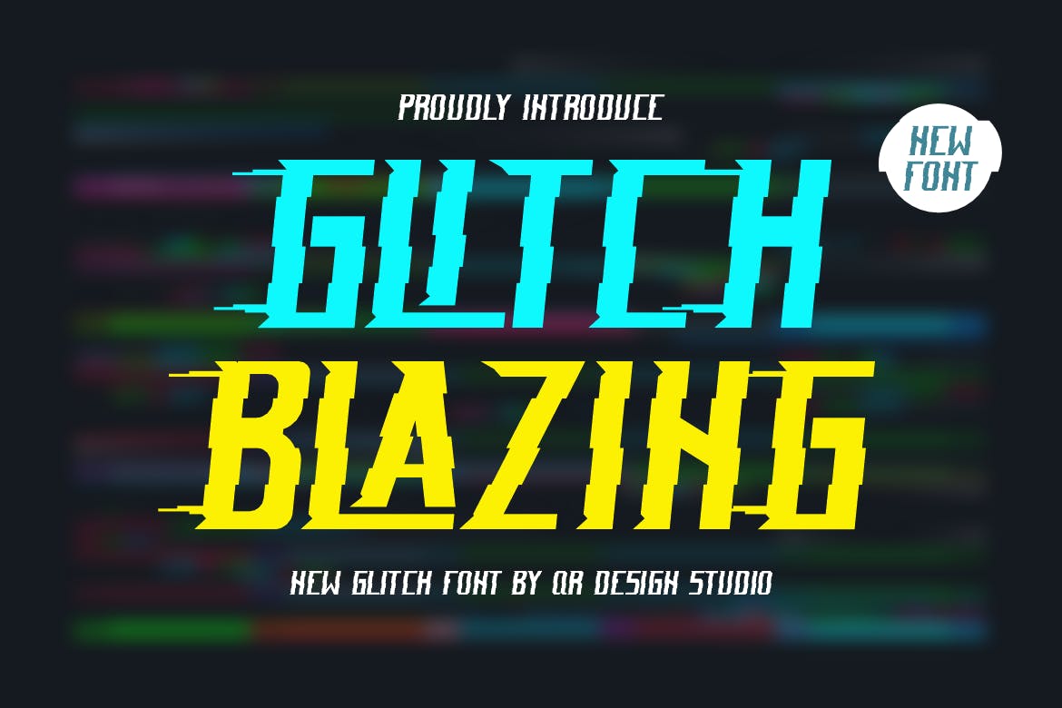 Glitch Blazing Typeface