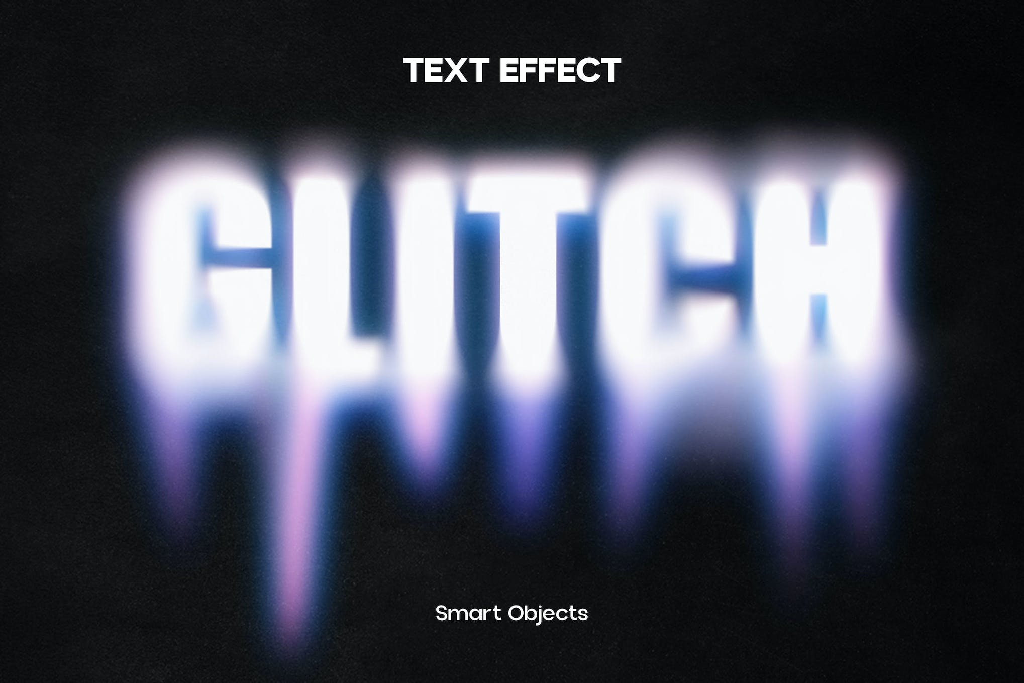 Glitch Blurred Text Effect