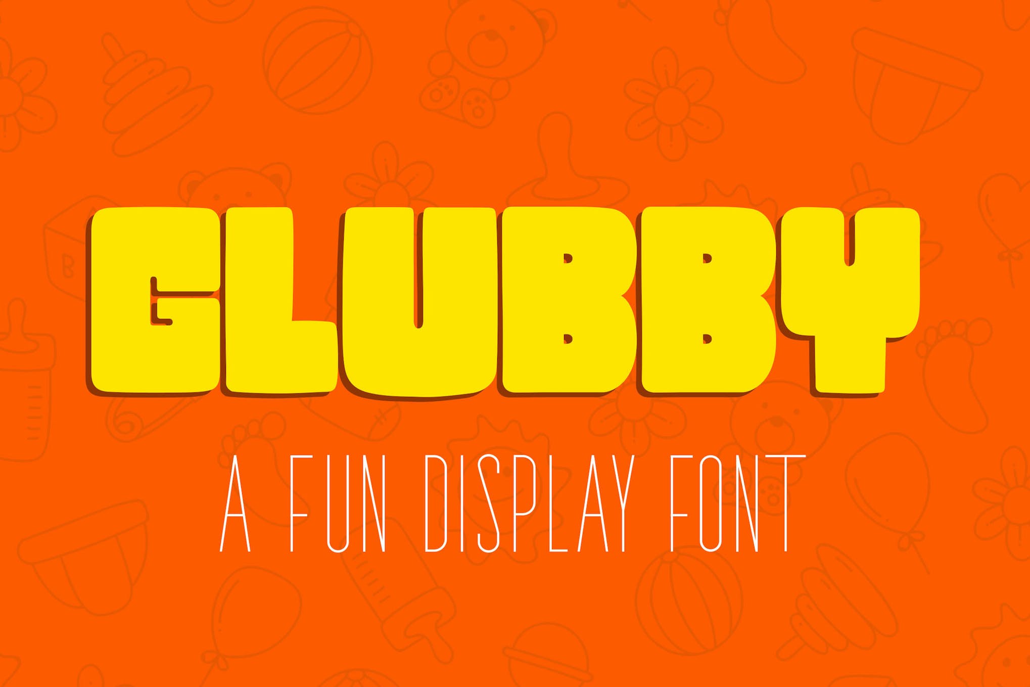 Glubby Fun Display Font