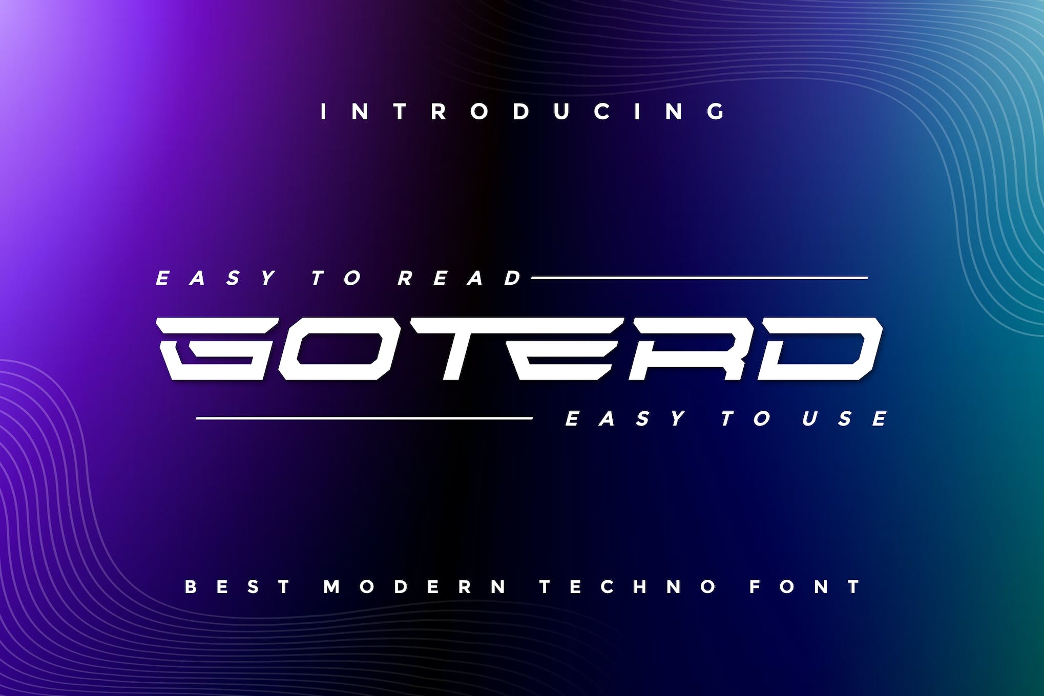 Goterd Techno Typeface