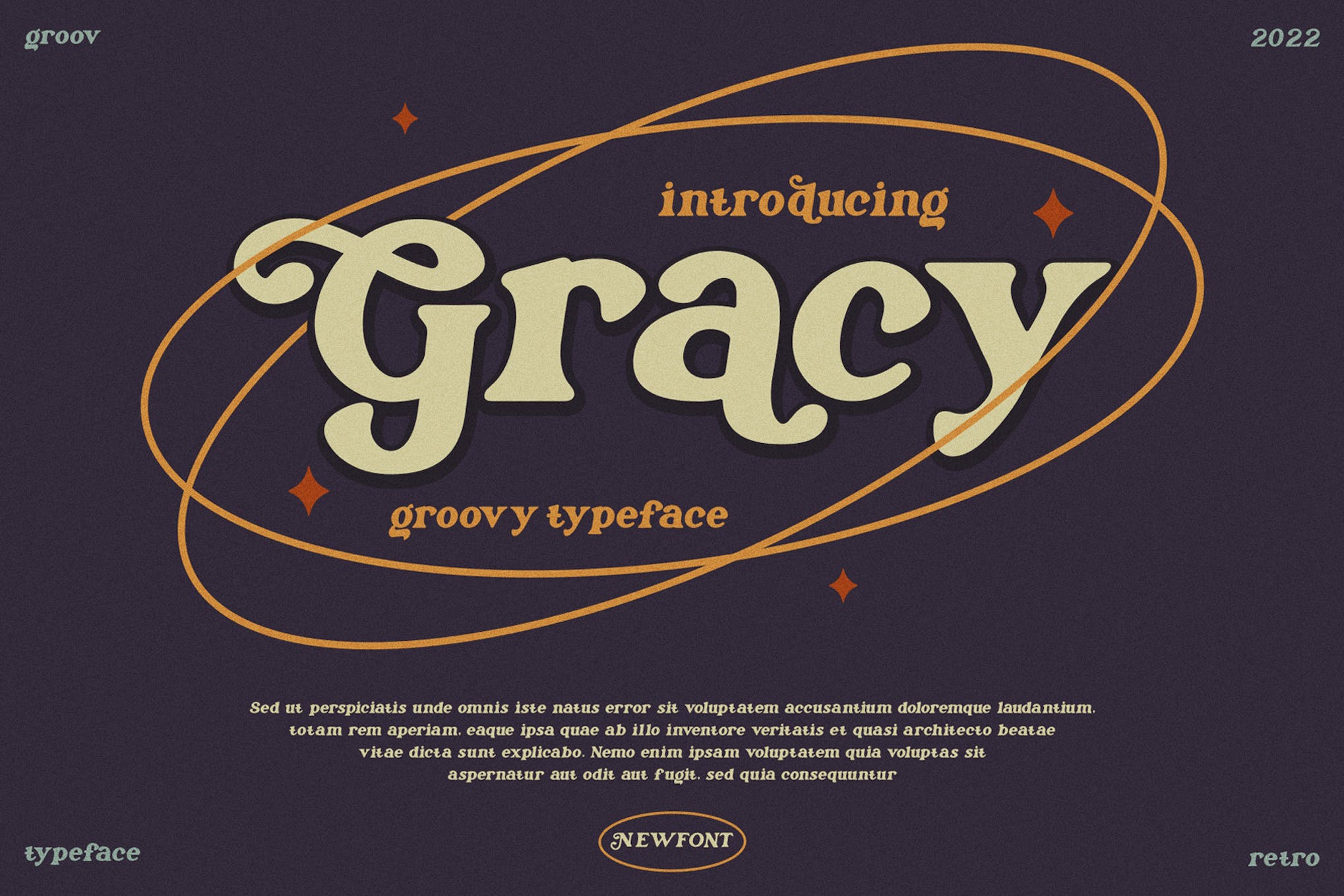 Jenis Huruf Gracy Groovy