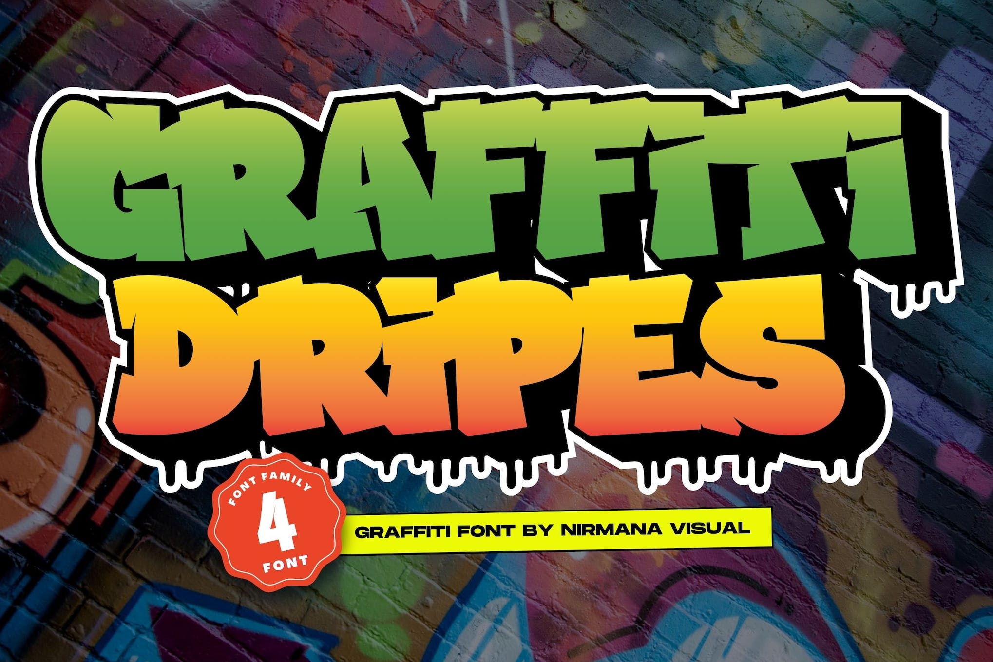 Graffiti Dripes Font