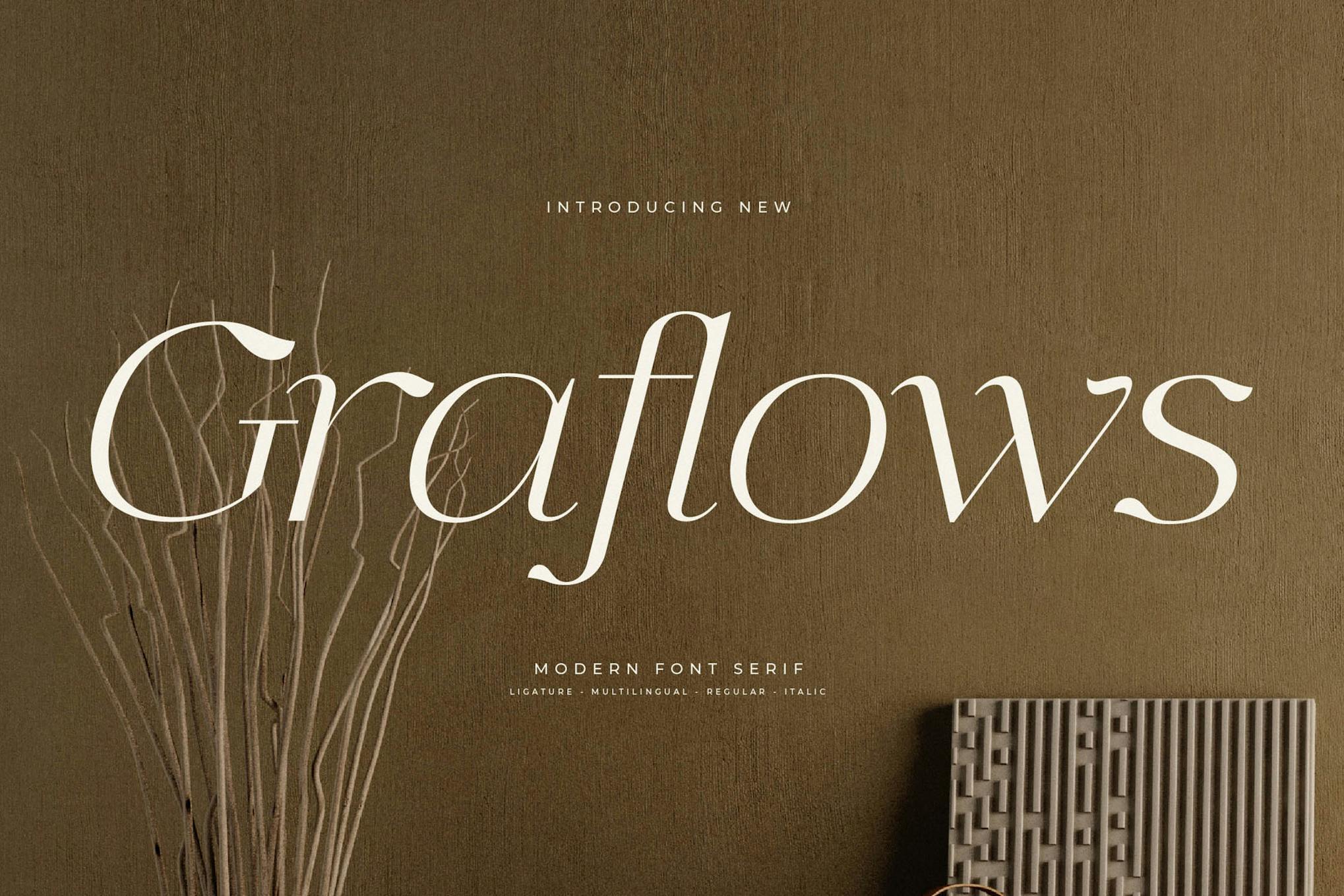 Graflows Modern Serif Font