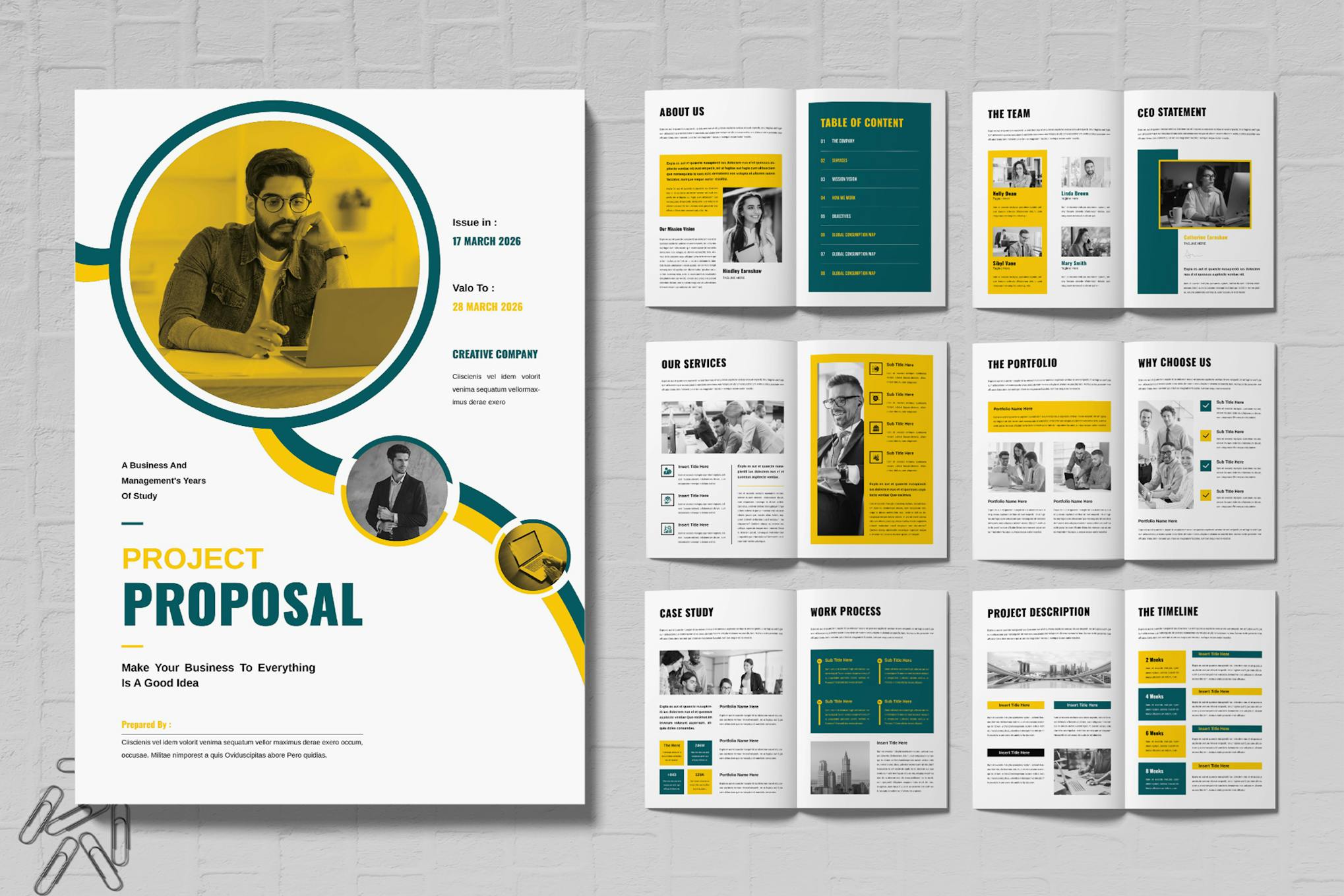 Graphic Design Project Proposal Template