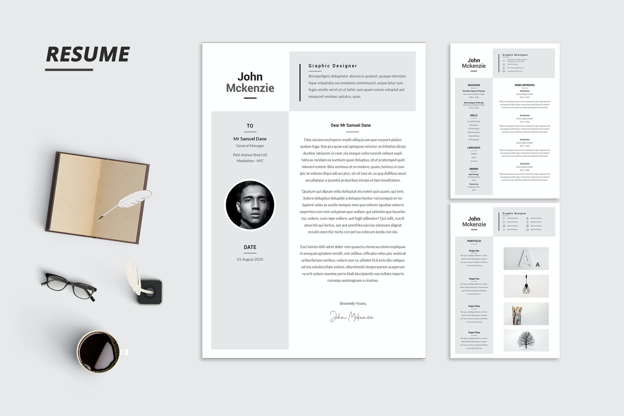 graphic designer resume template