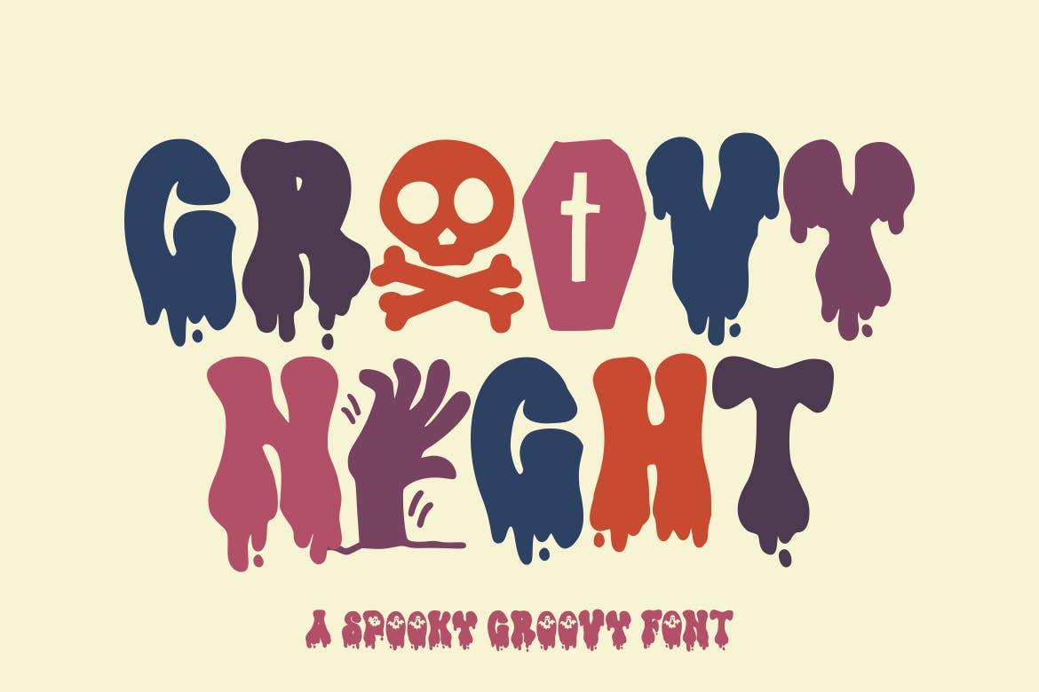 Groovy Night Halloween Font