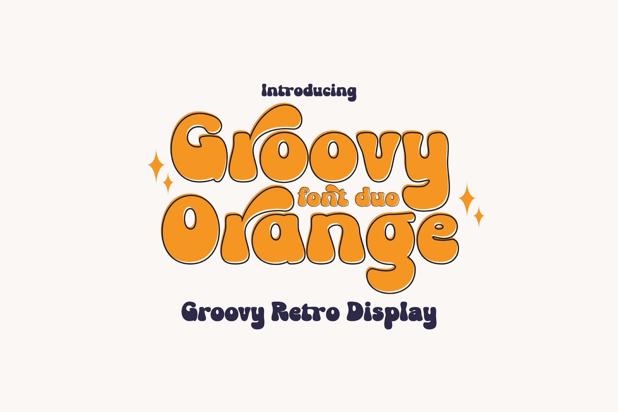 Groovy Orange Retro