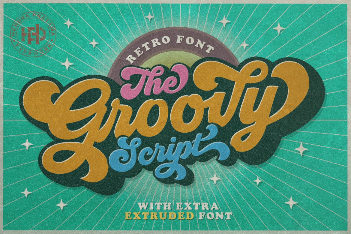 Font Retro yang asyik