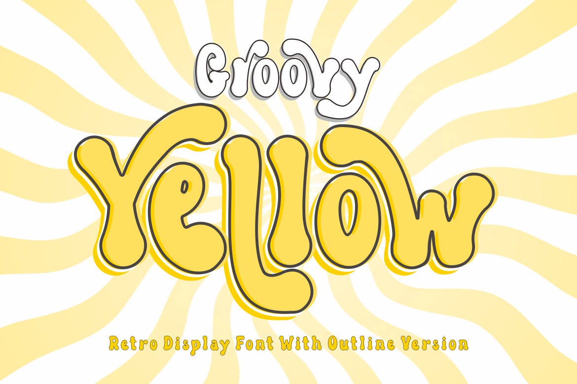 Groovy Yellow Typeface