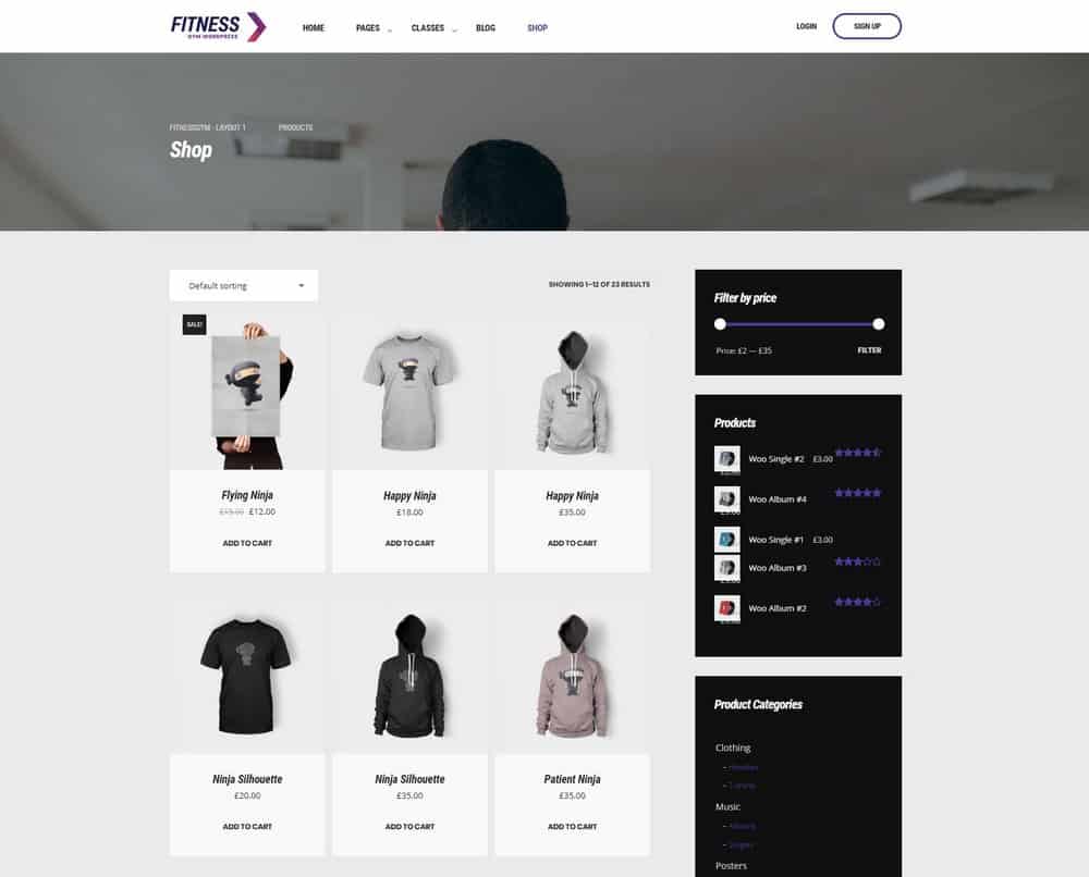 gym-website-shop