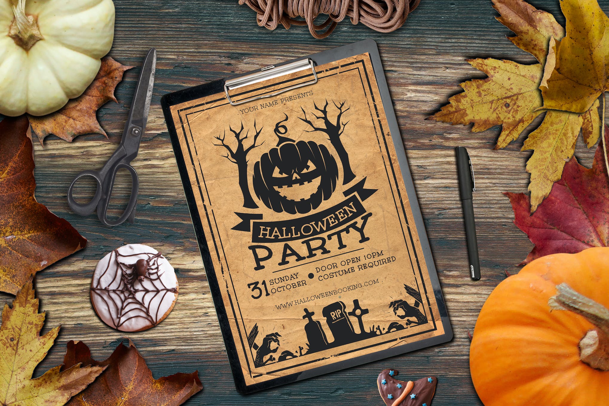 Halloween Flyer & Poster Tempate PSD