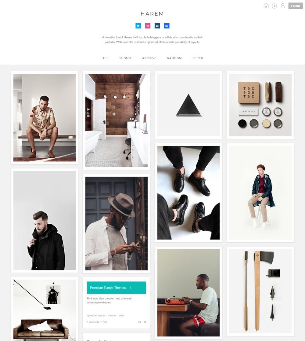 harem-grid-tumblr-theme