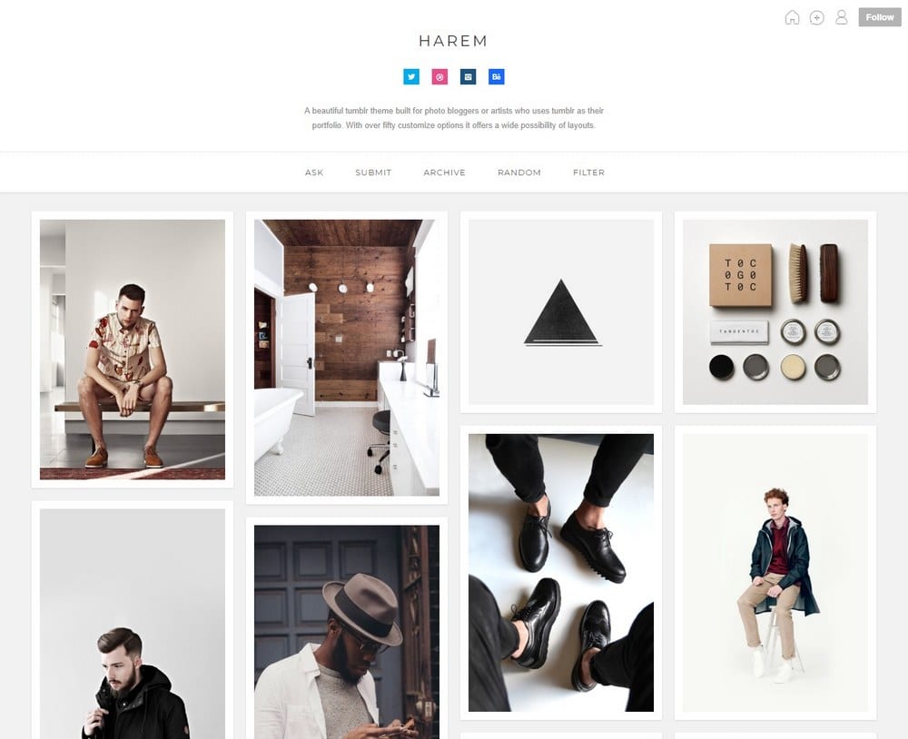 harem-tumblr-portfolio-theme