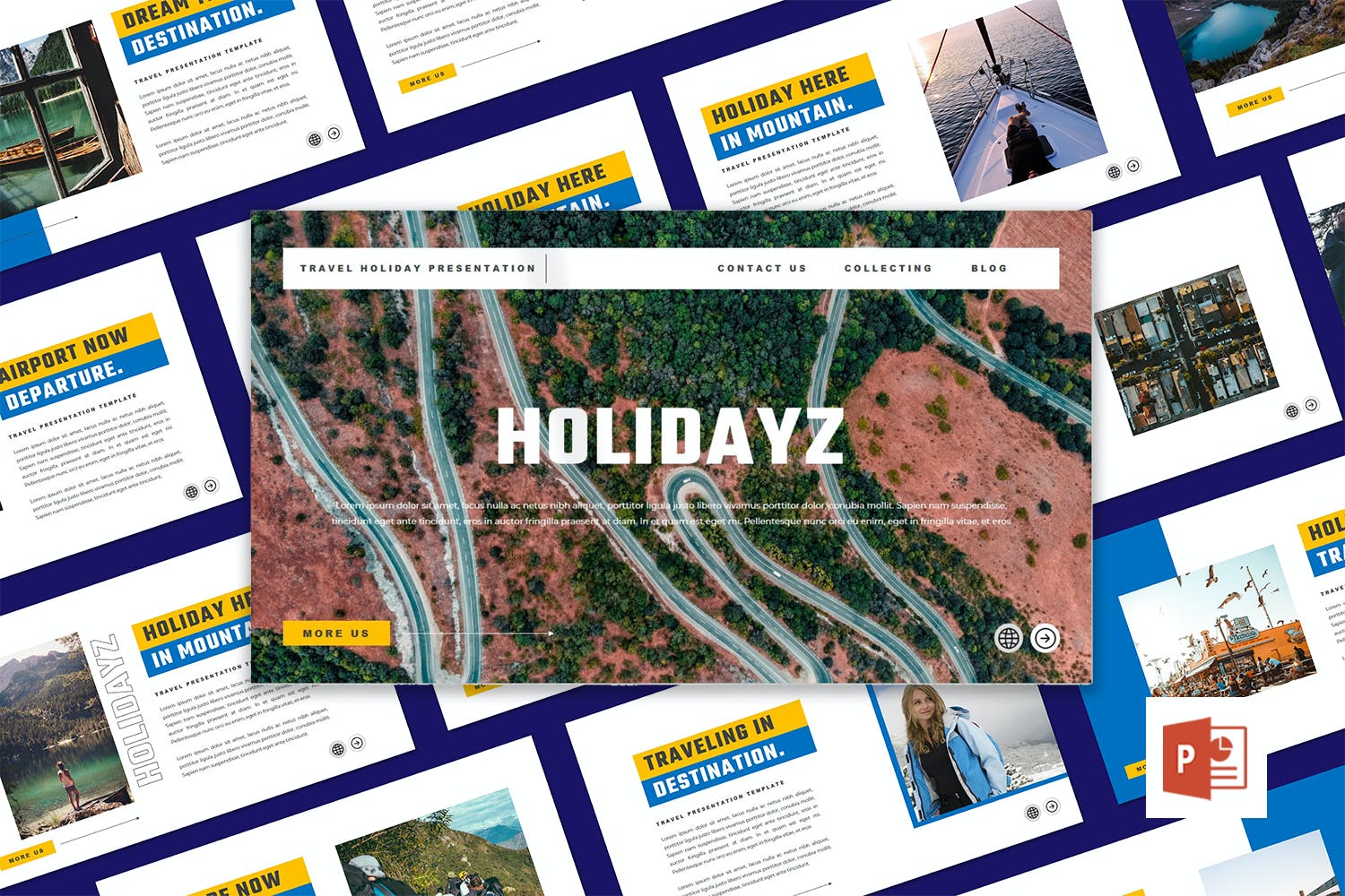 Holidayz Travel Holiday PowerPoint Template