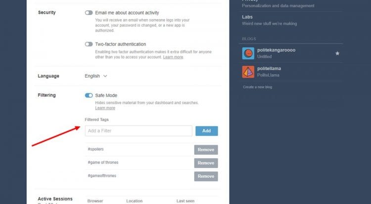 How to Block Tags on Tumblr - Theme Junkie
