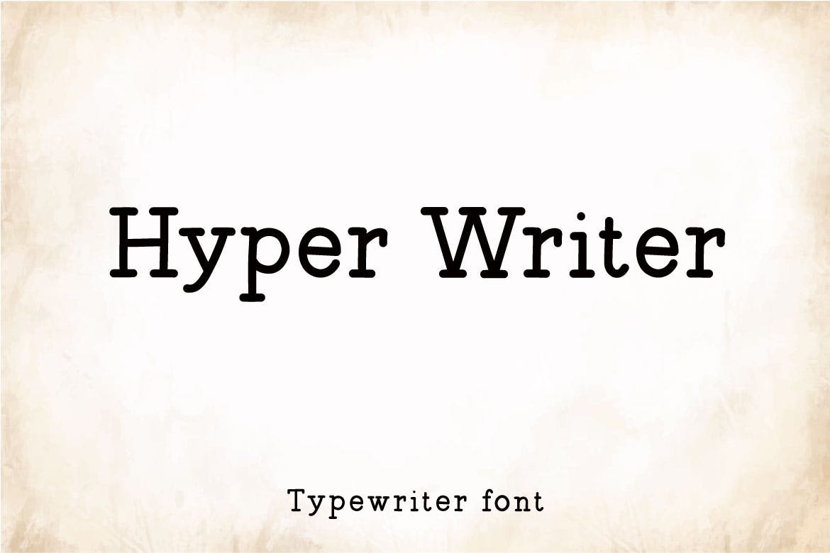 Hyper Writer Typerwriter Font