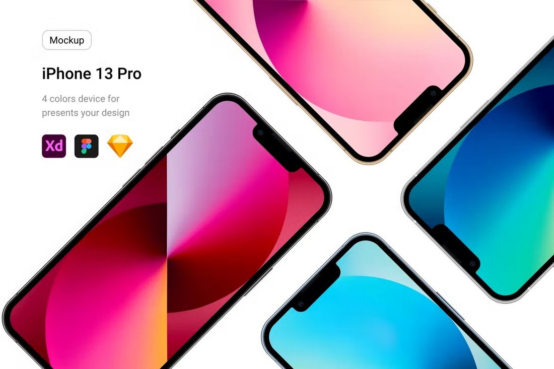 iPhone 13 Pro Figma Mockup Template