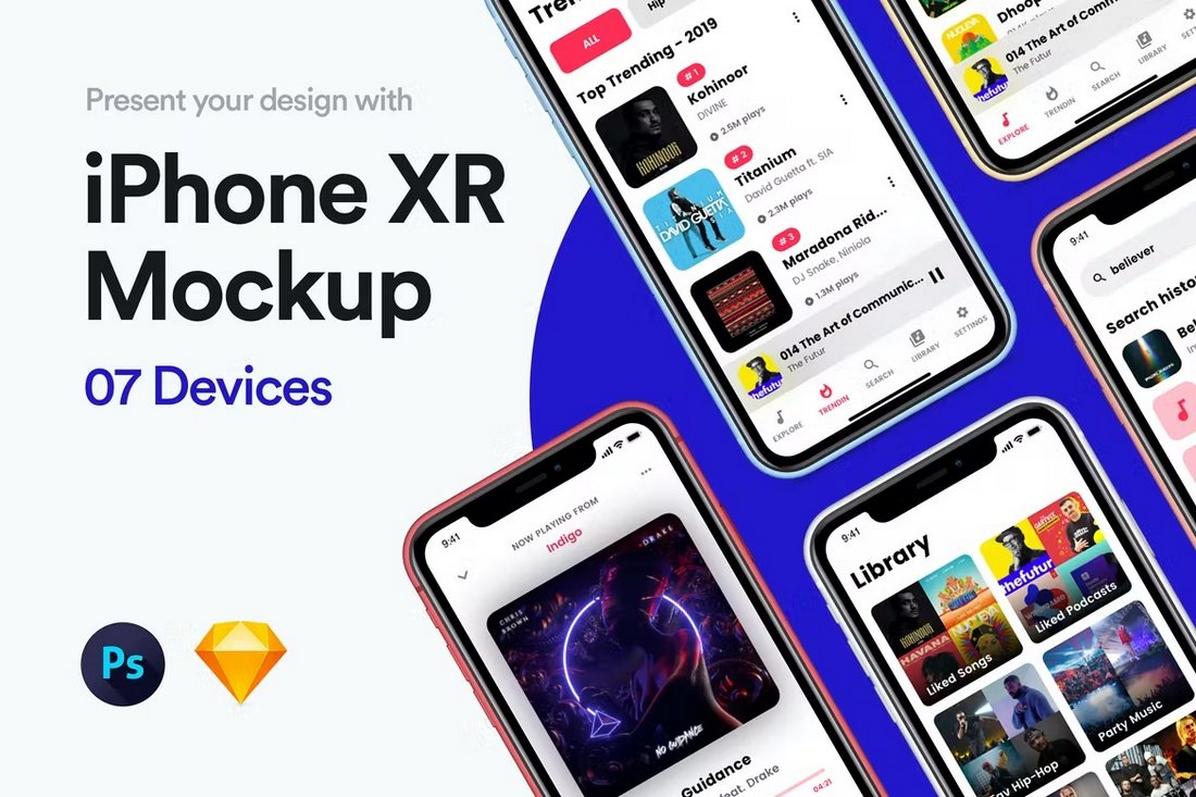 iPhone XR Mockups Collection