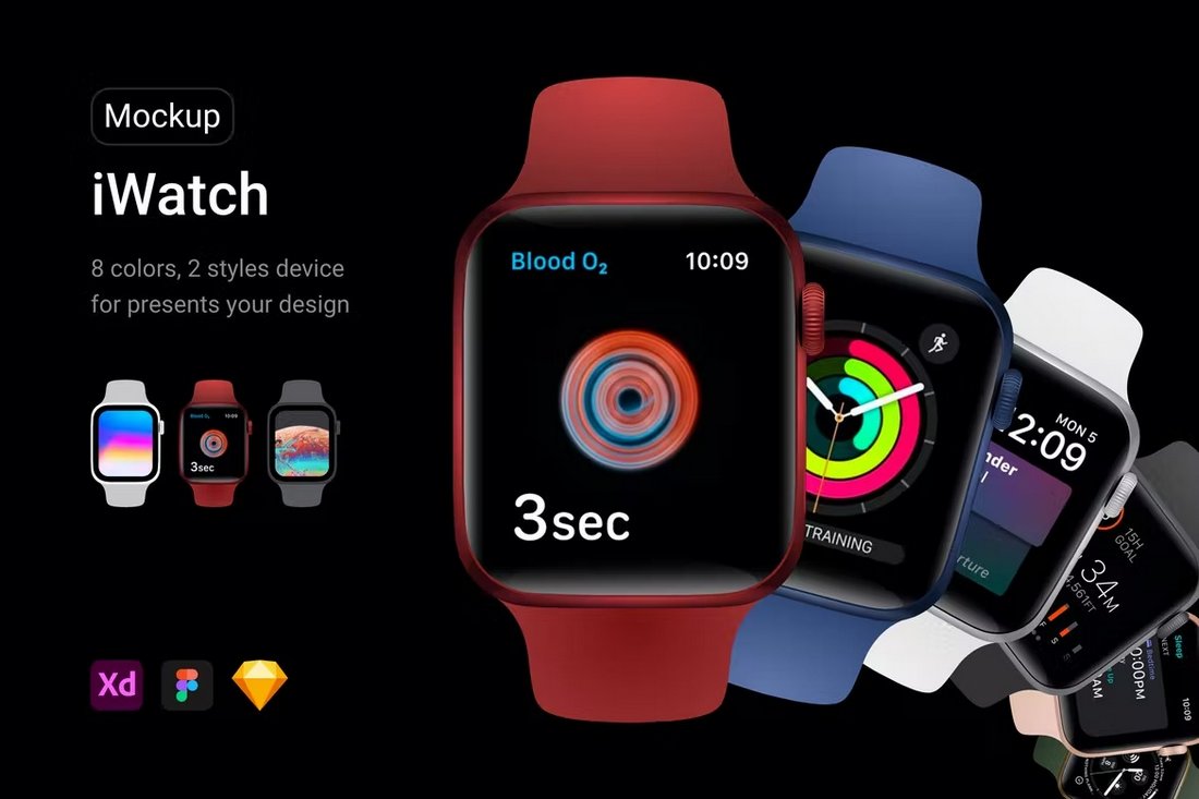 iWatch Figma Device Mockup Template