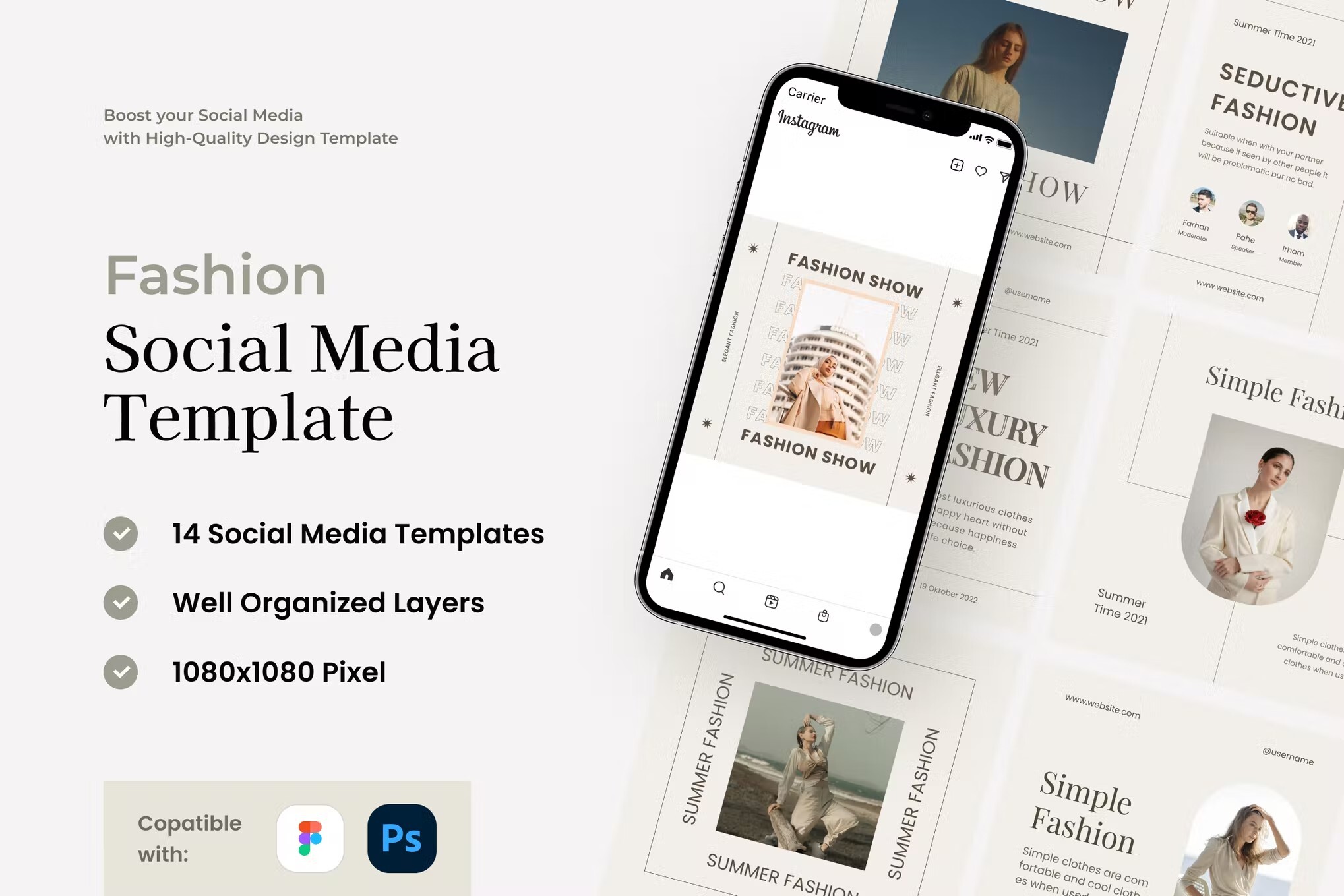 Figma social media template