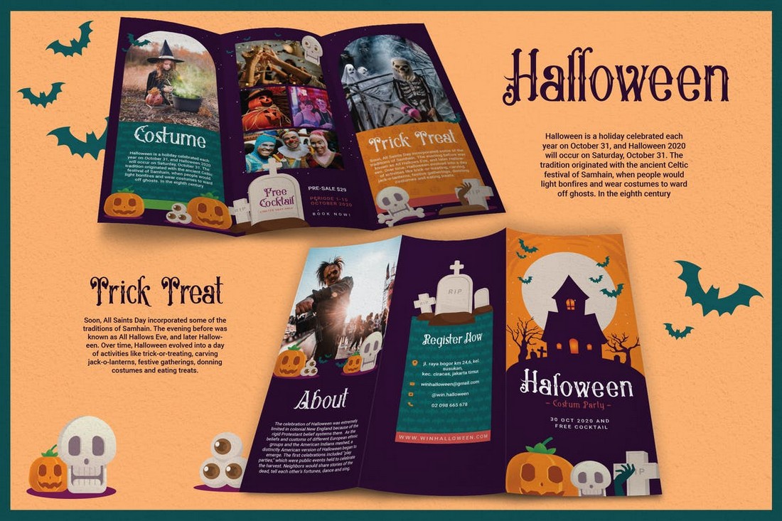 illustratated brochure template