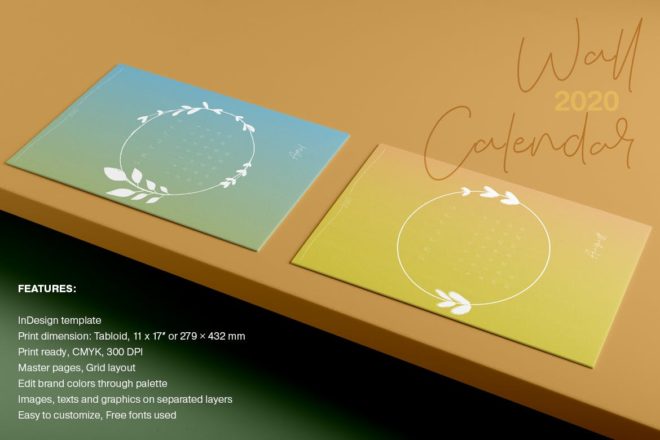 35+ Template Kalender InDesign Terbaik untuk 2024 - desainae.com