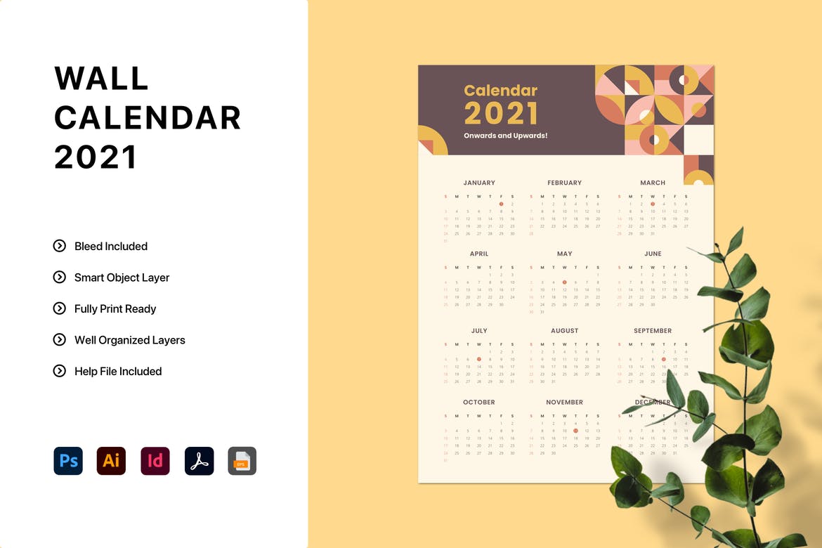 25+ Best InDesign Calendar Templates for 2021 - Theme Junkie