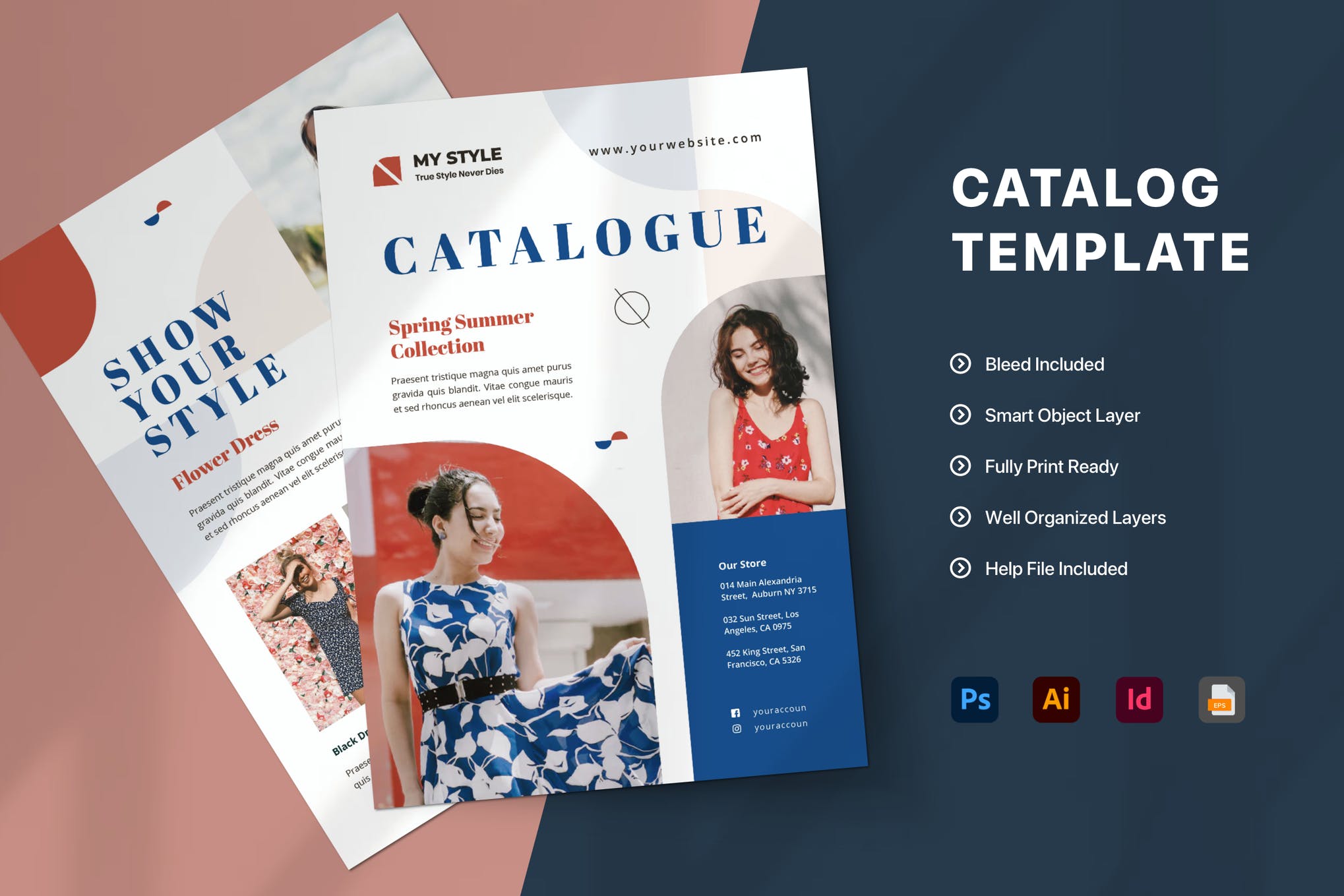 Simply Apparel Catalog #fashion #portfolio #lookbook #catalog #brochure  #template #indesign