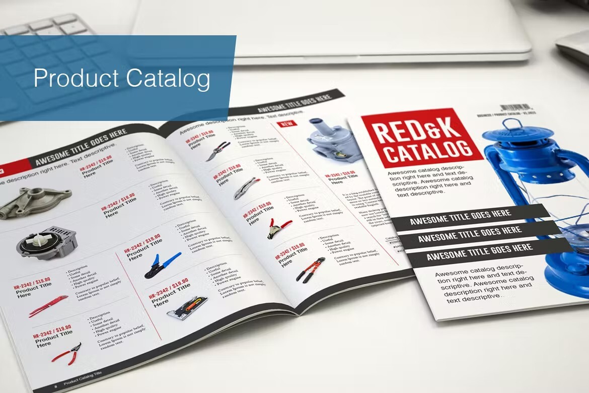 indesign catalog template