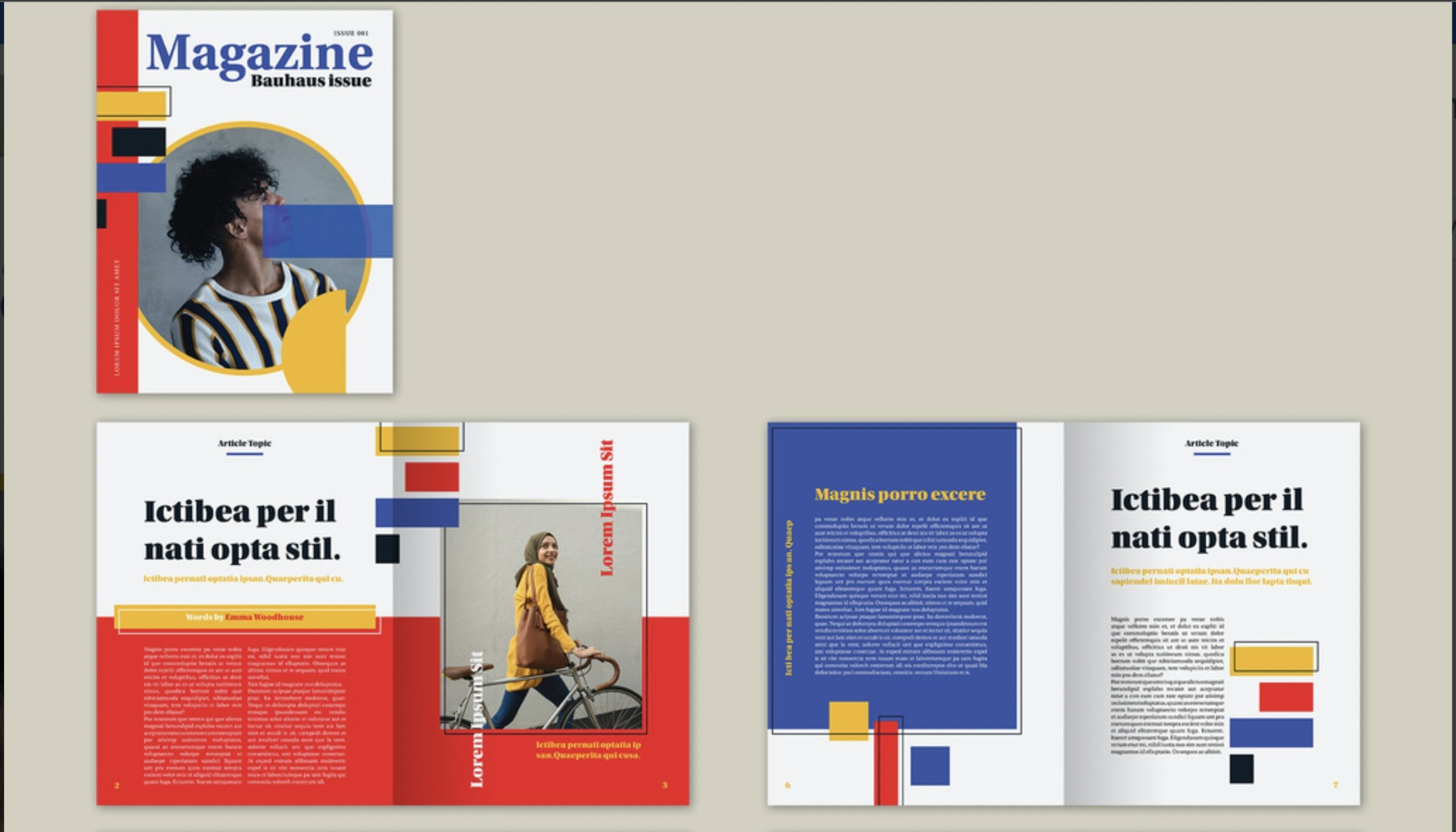 indesign magazine template