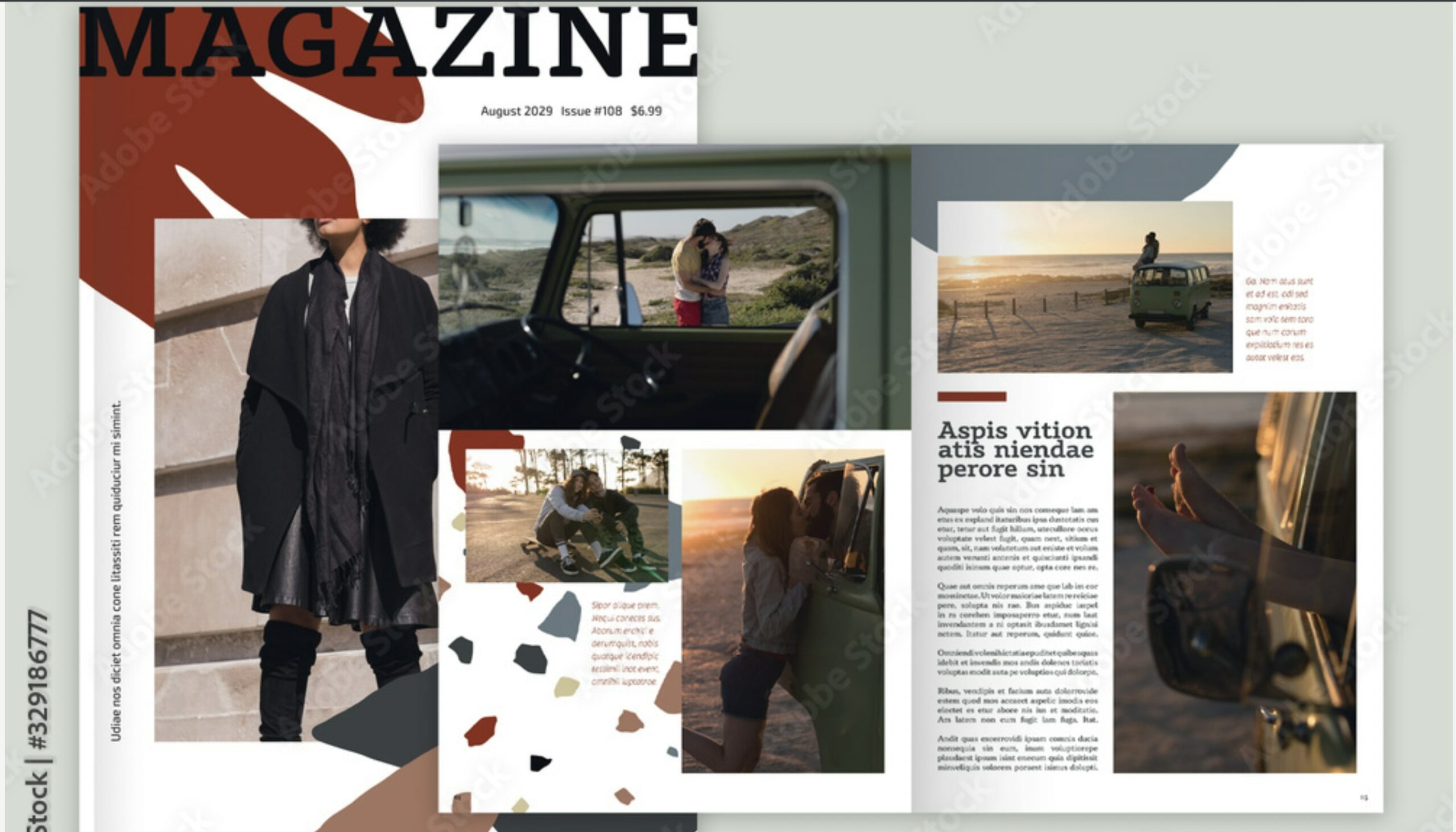 indesign magazine template