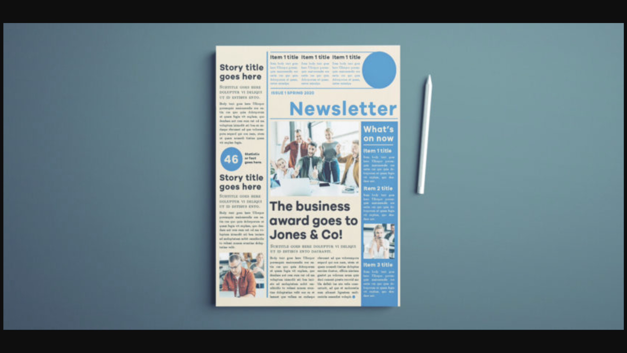 indesign newsletter