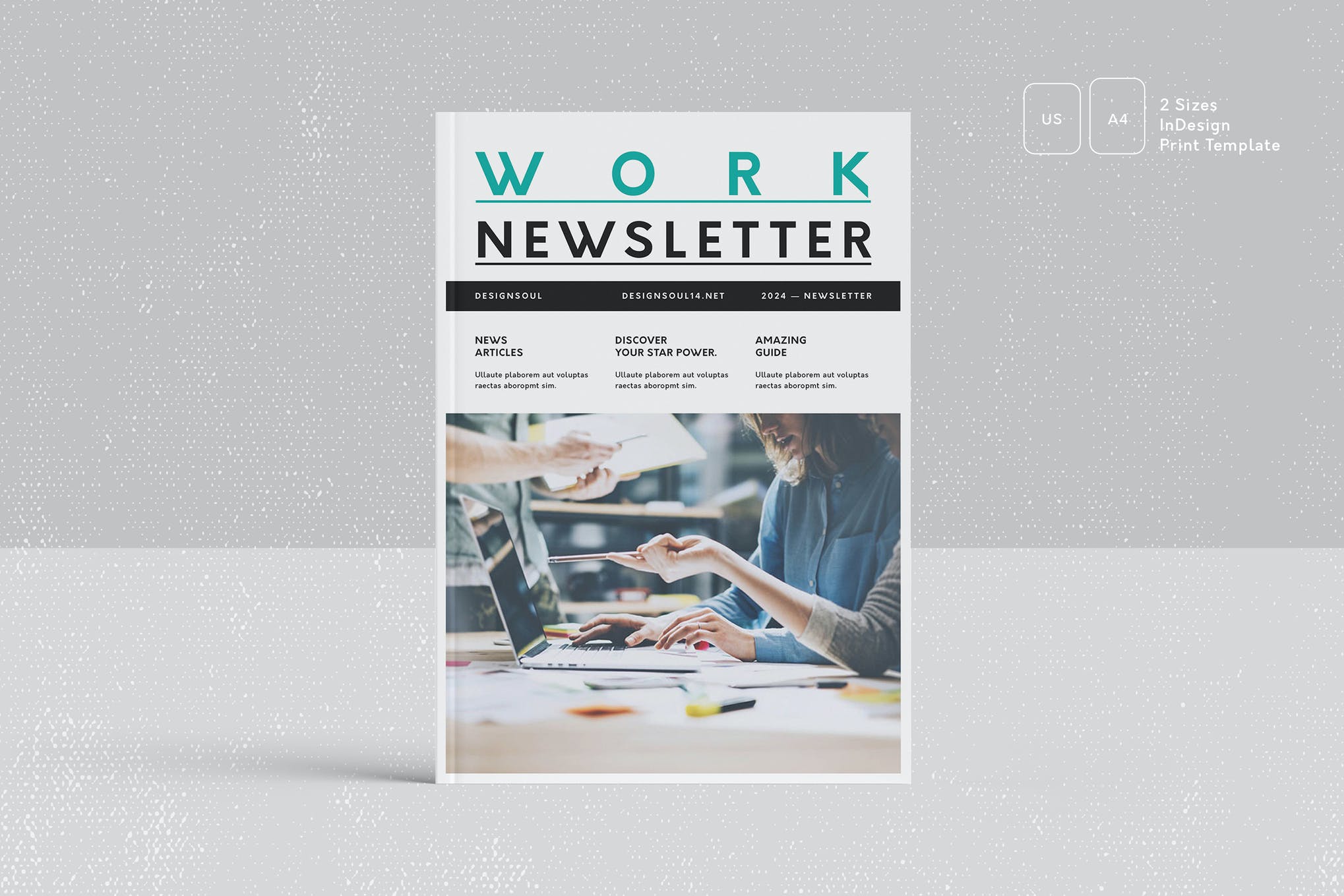 indesign newsletter template