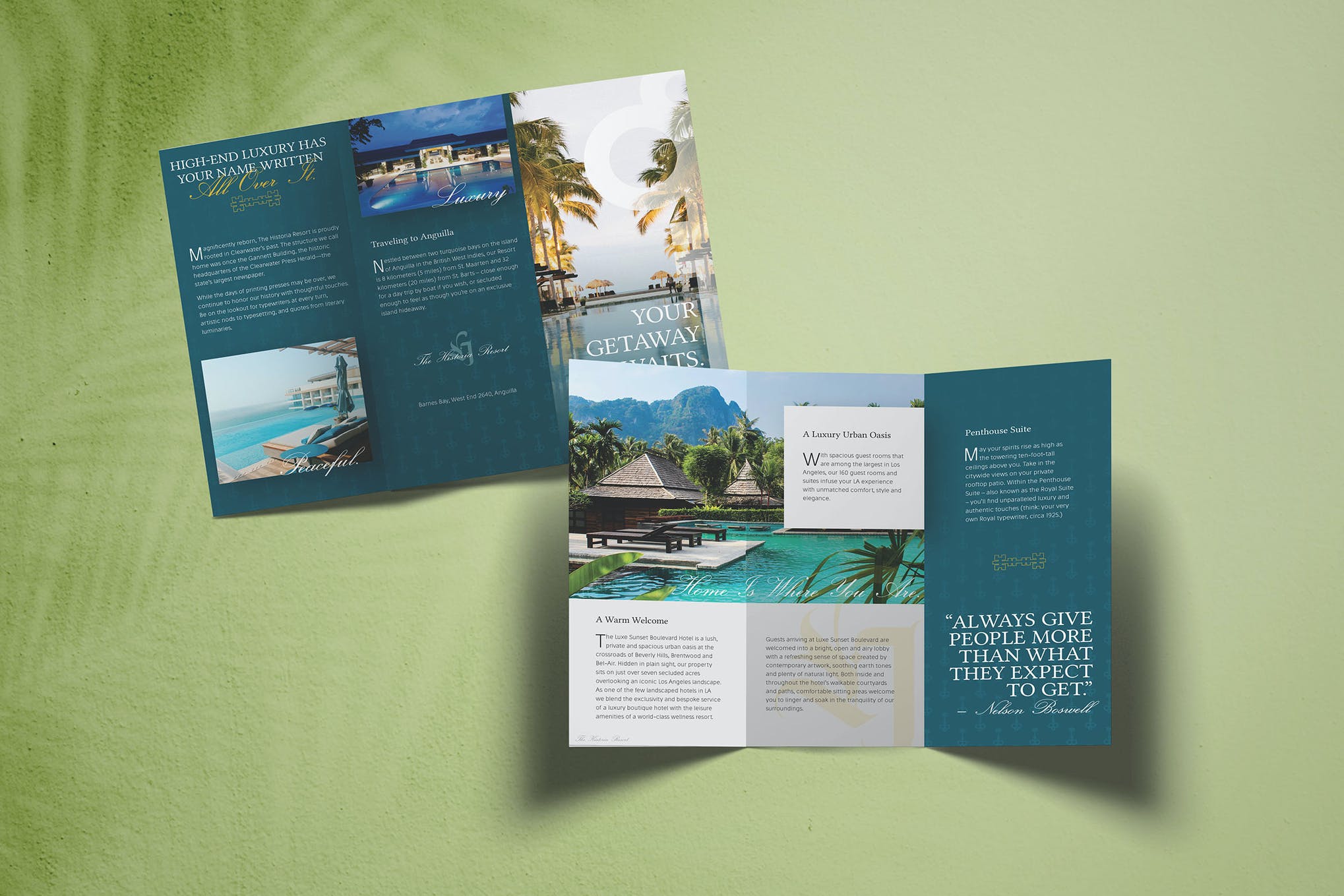 indesign trifold brochure