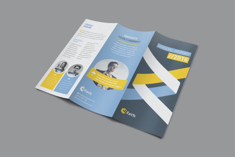 indesign trifold template