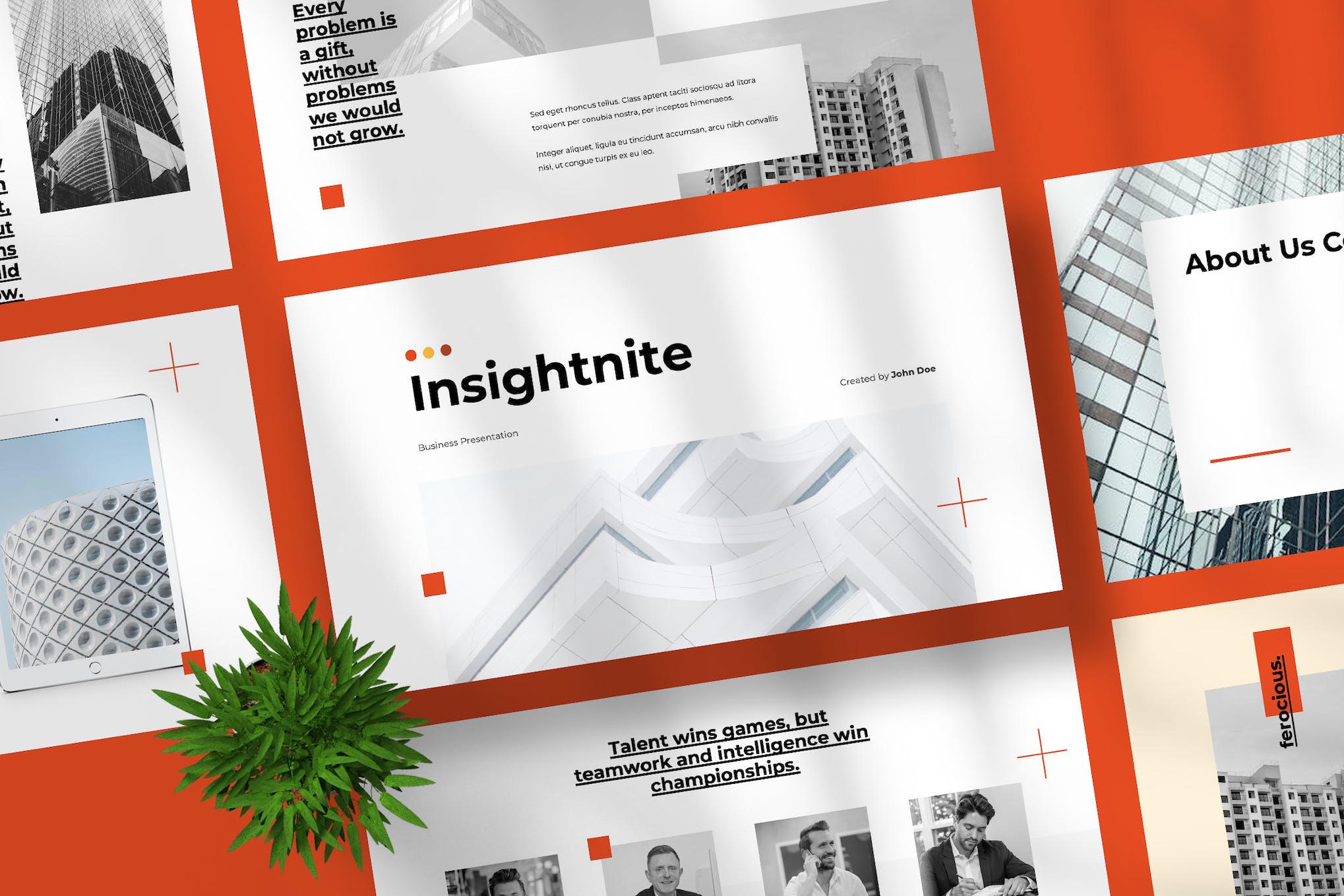 Insightnite - Minimal PowerPoint Template