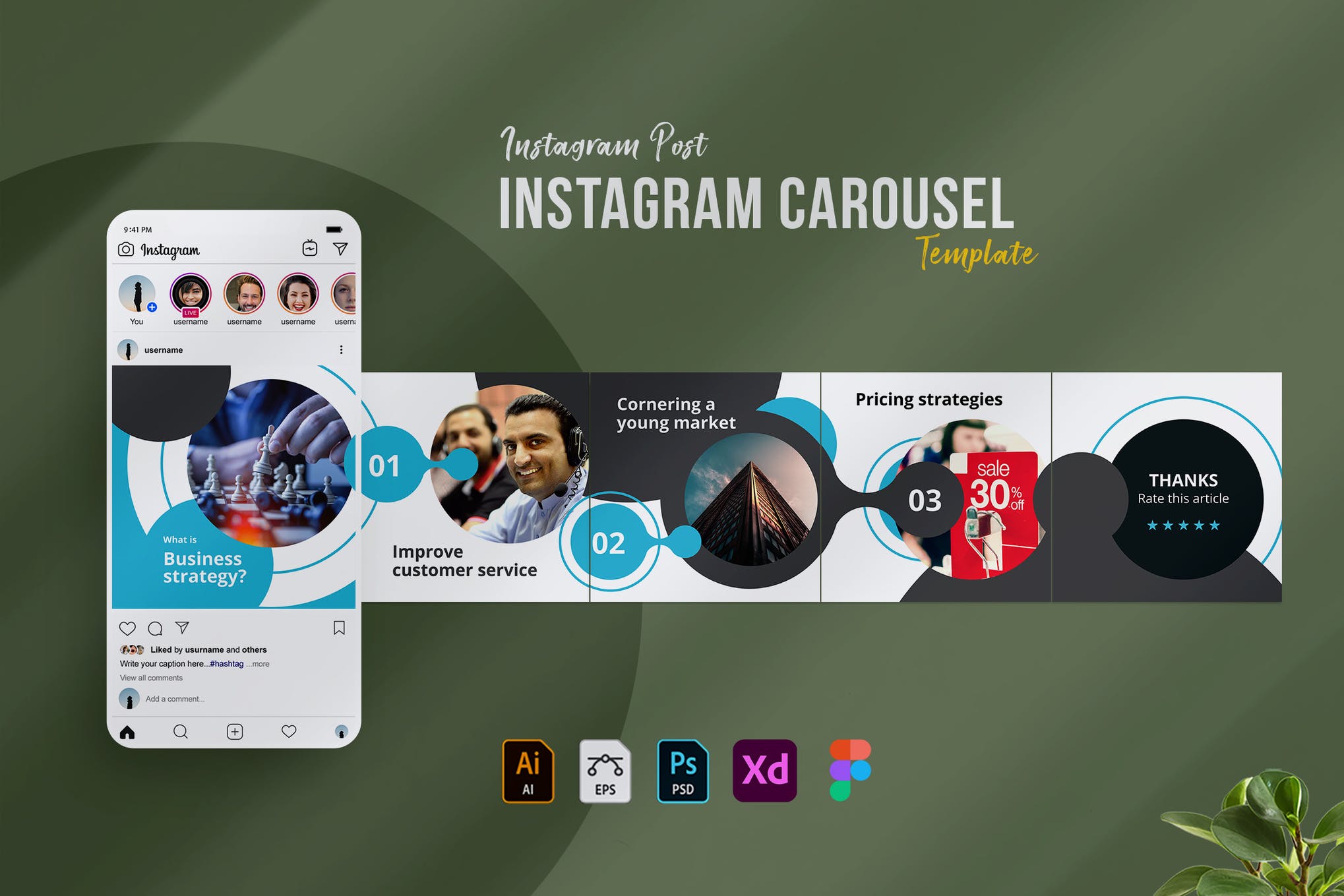 instagram carousel template