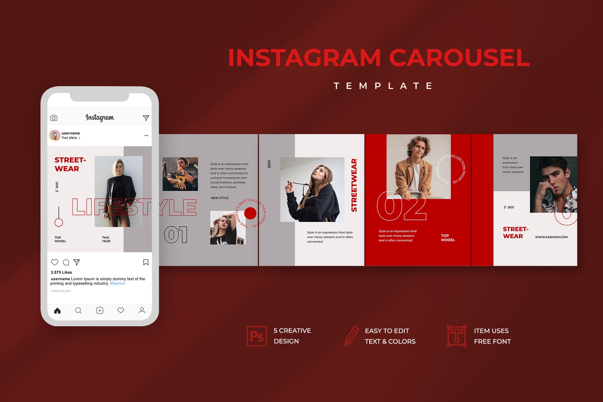 instagram carousel template