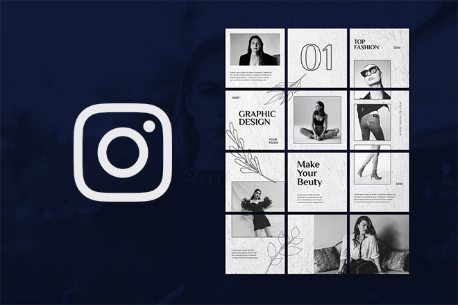 Instagram Grid Layout Png Transparent Puzzle Template Png Puzzle Grid 