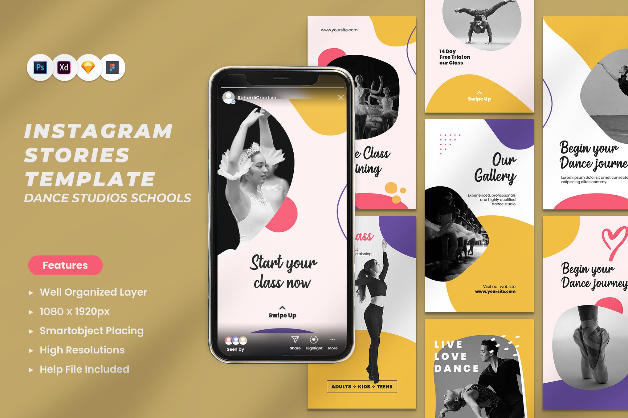 25+ Best Instagram Templates Post, Story & Profile 25   Theme ...