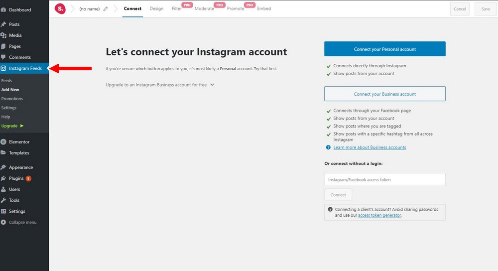 install instagram feed plugin 2