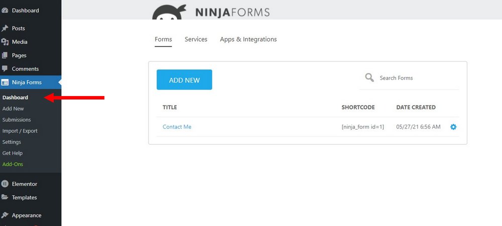 install ninja forms 2