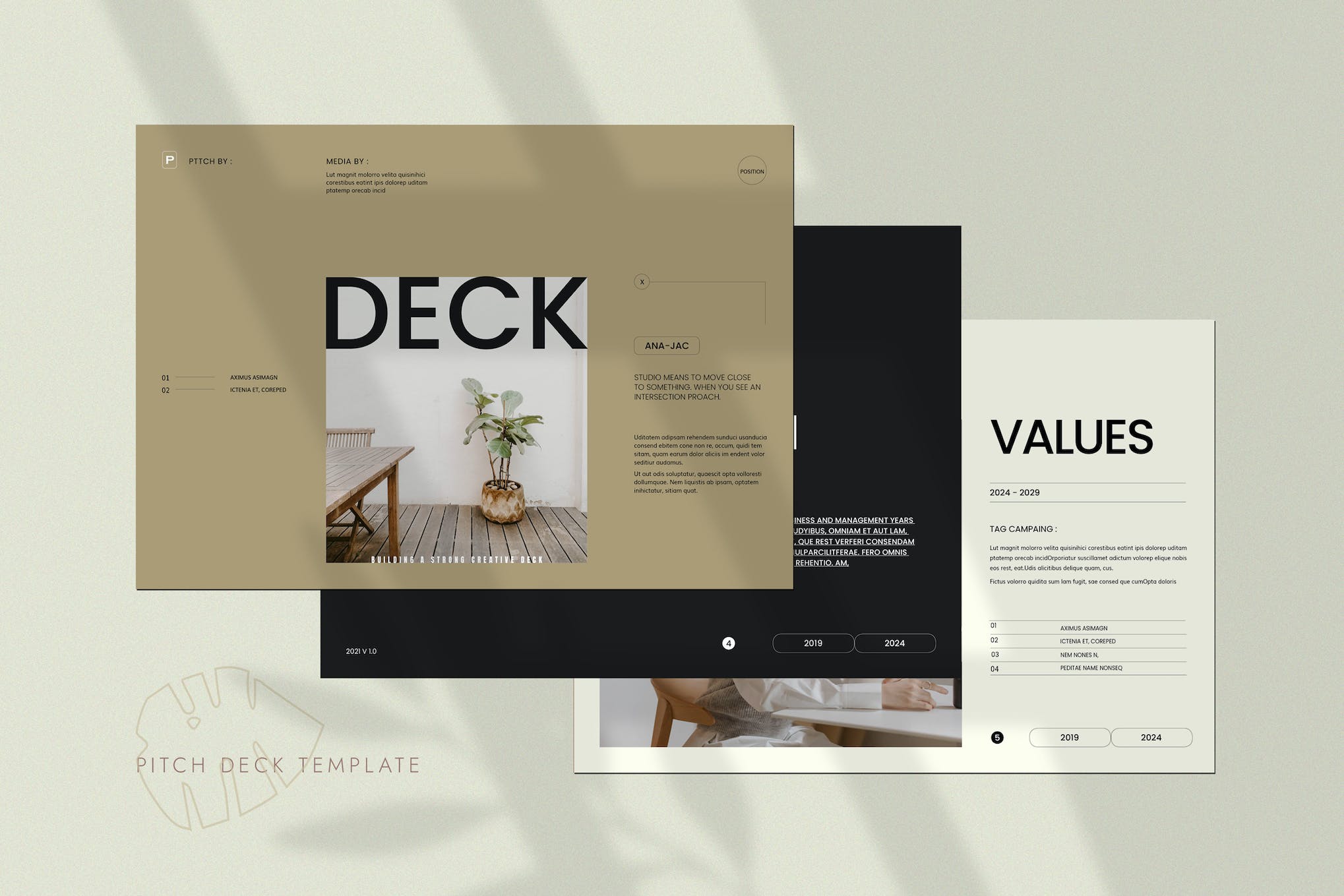 Investment Pitch Deck Brochure Template